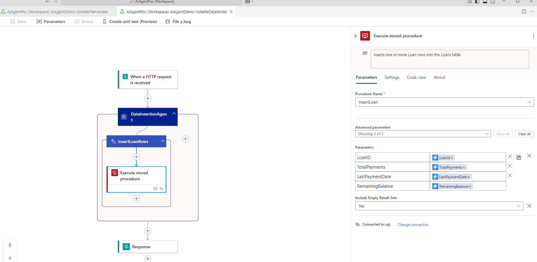 Descriptors also apply to your Agent Parameters